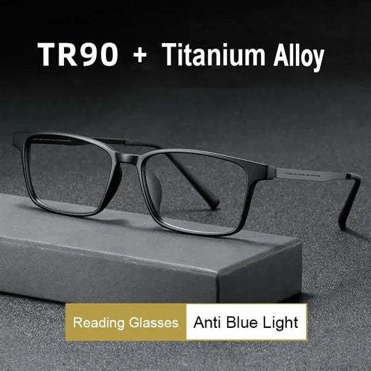 Ultralight Blue Light Reading Glasses – Square Frame